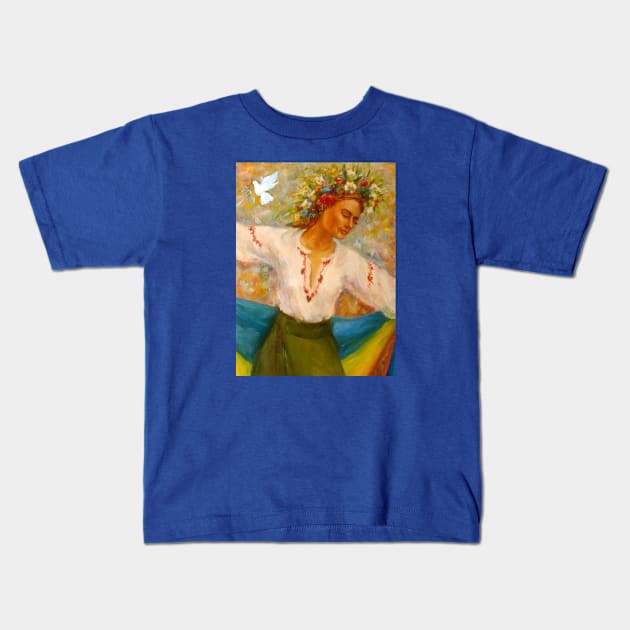 Design By Artist Living In Dnipro, Ukraine Kids T-Shirt by The Christian Left